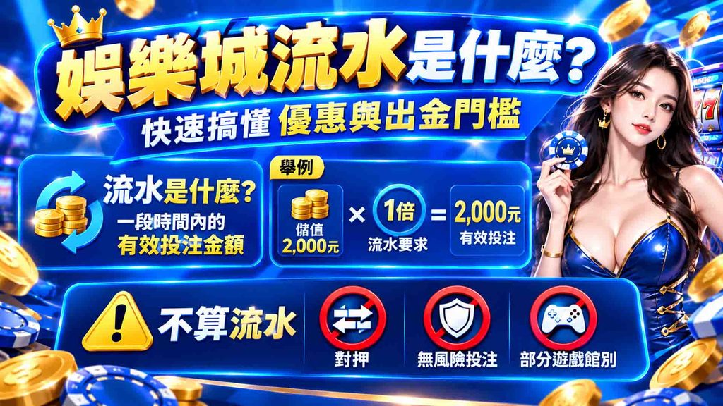 威樂娛樂城流水怎麼算?領優惠必先看!解密娛樂城流水是什麼與 3 大隱藏規則 1